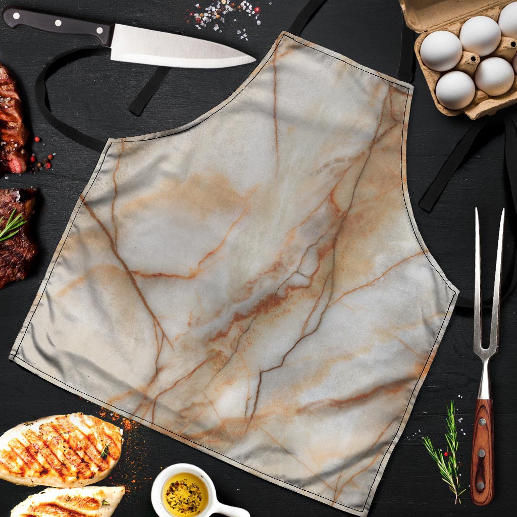 Brown Marble Men's Apron-grizzshop