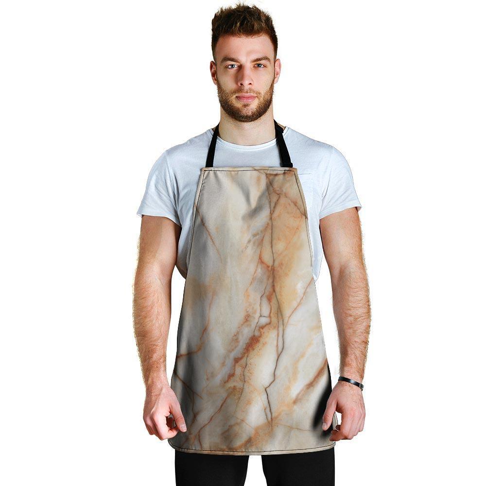 Brown Marble Men's Apron-grizzshop