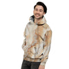 Brown Marble Men's Hoodie-grizzshop