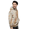 Brown Marble Men's Hoodie-grizzshop