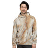 Brown Marble Men's Hoodie-grizzshop