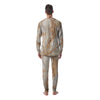 Brown Marble Men's Pajamas-grizzshop