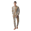 Brown Marble Men's Pajamas-grizzshop