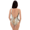 Brown Marble One Piece Swimsuite-grizzshop