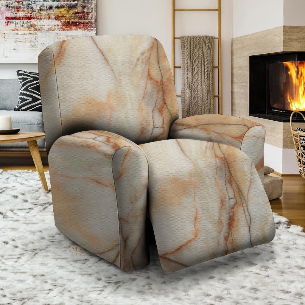 Brown Marble Recliner Cover-grizzshop