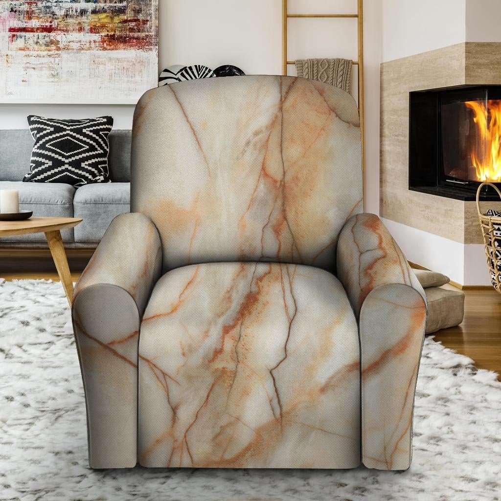 Brown Marble Recliner Cover-grizzshop