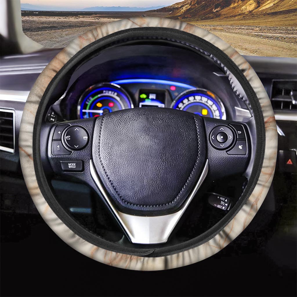 Brown Marble Steering Wheel Cover-grizzshop