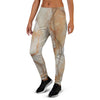 Brown Marble Women's Joggers-grizzshop