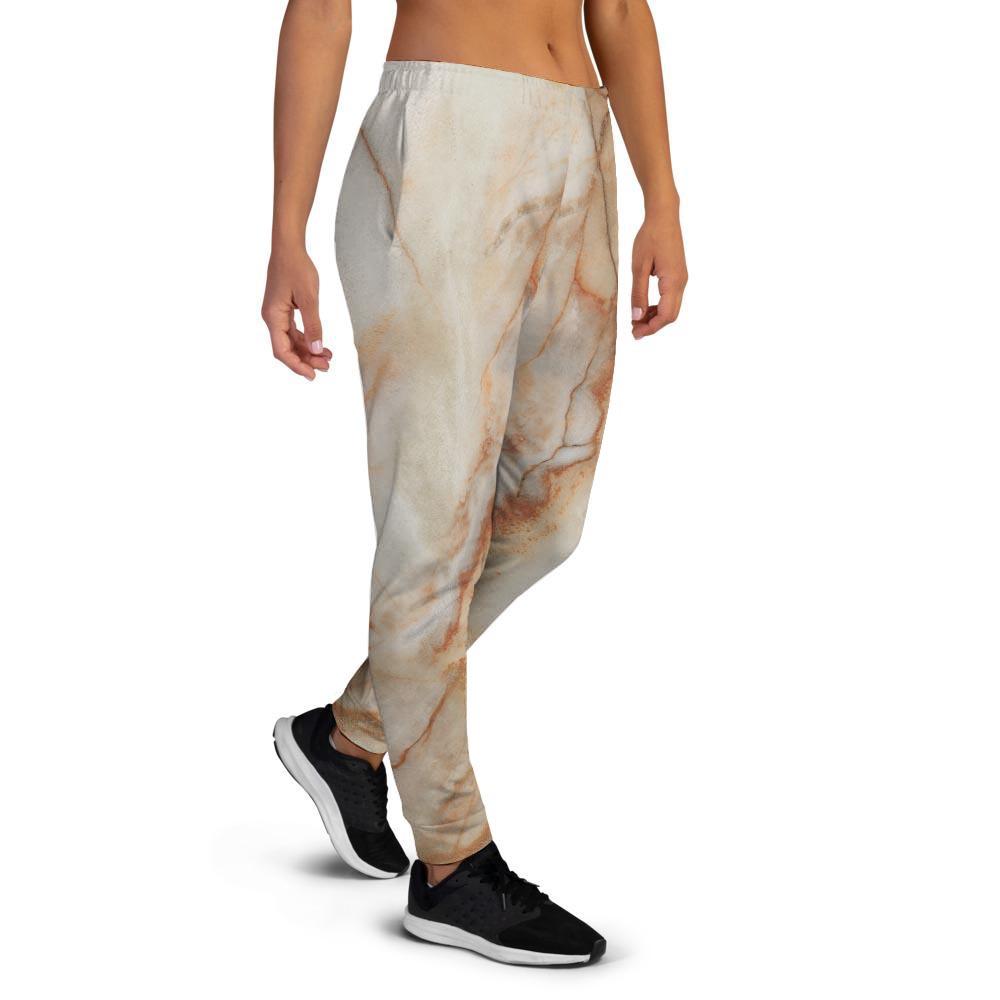 Brown Marble Women's Joggers-grizzshop