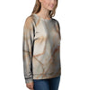 Brown Marble Women's Sweatshirt-grizzshop