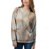 Brown Marble Women's Sweatshirt-grizzshop