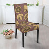 Brown Mushroom Pattern Print Chair Cover-grizzshop