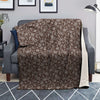 Brown Paisley Bandana Print Blanket-grizzshop