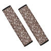 Brown Paisley Bandana Print Car Seat Belt Cover-grizzshop