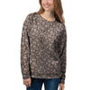 Brown Paisley Bandana Print Women's Sweatshirt-grizzshop