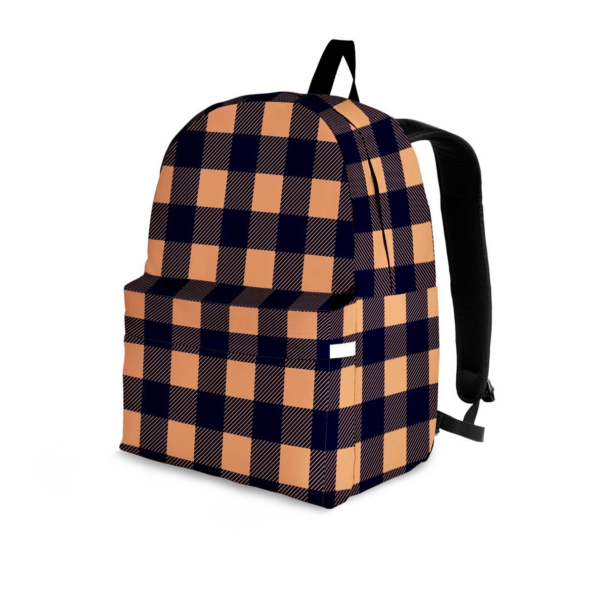 Brown Plaid Backpack-grizzshop