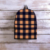 Brown Plaid Backpack-grizzshop