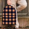 Brown Plaid Backpack-grizzshop