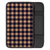 Brown Plaid Car Console Cover-grizzshop