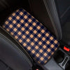 Brown Plaid Car Console Cover-grizzshop