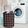 Brown Plaid Laundry Basket-grizzshop