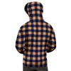 Brown Plaid Men's Hoodie-grizzshop