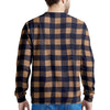 Brown Plaid Men's Sweatshirt-grizzshop