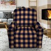 Brown Plaid Recliner Cover-grizzshop