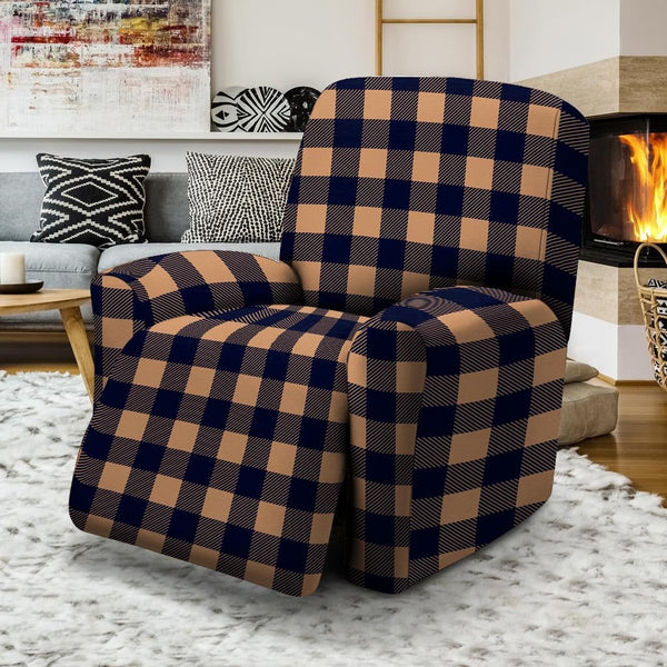 Buffalo plaid recliner discount cover