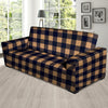 Brown Plaid Sofa Cover-grizzshop