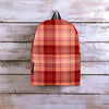 Brown Plaid Tartan Backpack-grizzshop