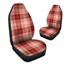 Brown Plaid Tartan Car Seat Covers-grizzshop