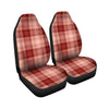 Brown Plaid Tartan Car Seat Covers-grizzshop