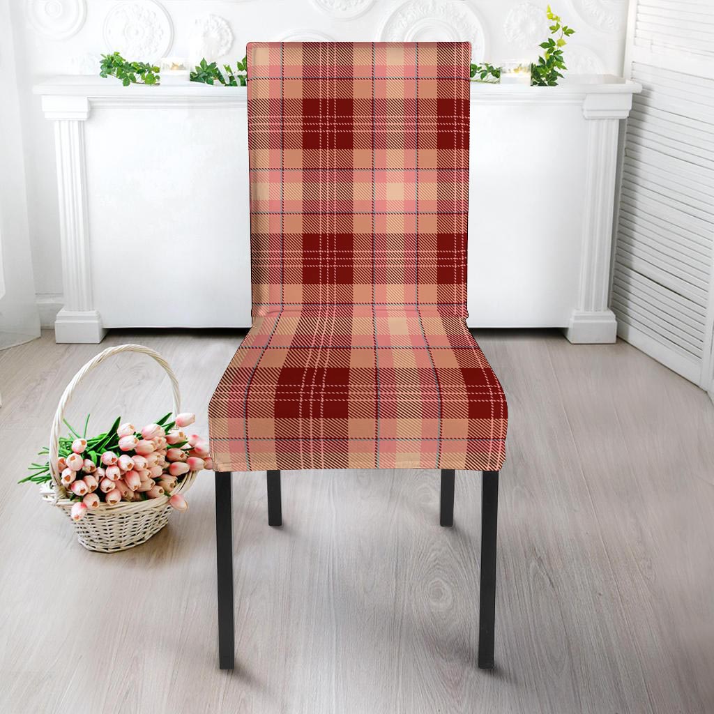 Brown Plaid Tartan Chair Cover-grizzshop