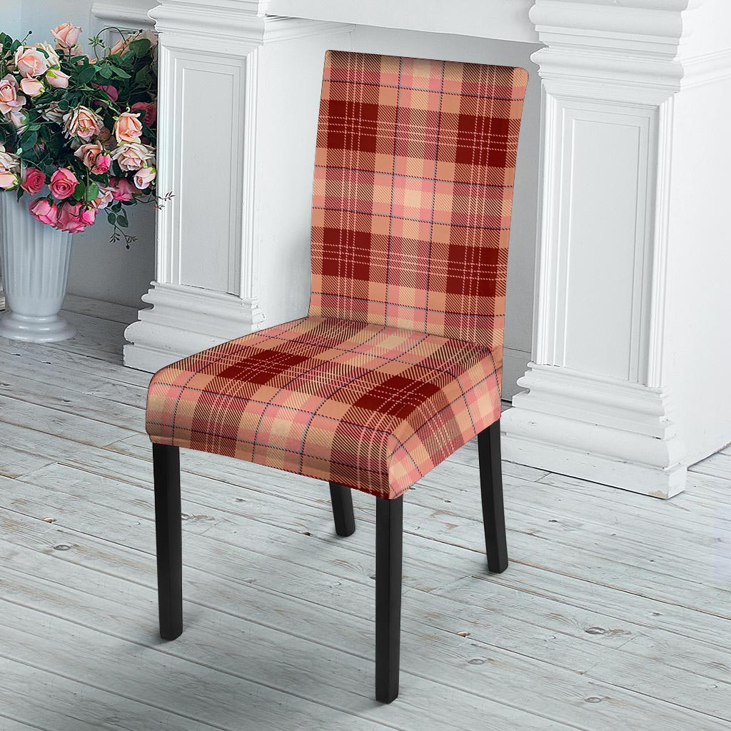 Brown Plaid Tartan Chair Cover-grizzshop