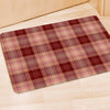 Brown Plaid Tartan Door Mat-grizzshop