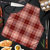 Brown Plaid Tartan Men's Apron-grizzshop