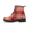 Brown Plaid Tartan Men's Boots-grizzshop