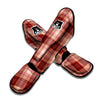 Brown Plaid Tartan Muay Thai Shin Guard-grizzshop