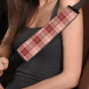 Brown Plaid Tartan Seat Belt Cover-grizzshop