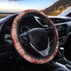 Brown Plaid Tartan Steering Wheel Cover-grizzshop