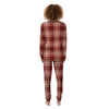 Brown Plaid Tartan Women's Pajamas-grizzshop