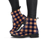 Brown Plaid Women's Boots-grizzshop