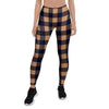 Brown Plaid Women's Leggings-grizzshop