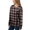 Brown Plaid Women's Sweatshirt-grizzshop