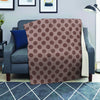 Brown Polka Dot Blanket-grizzshop