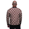 Brown Polka Dot Men's Bomber Jacket-grizzshop