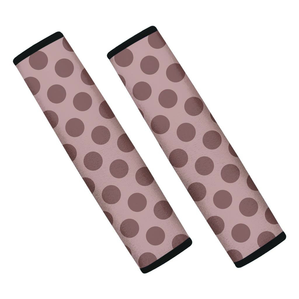 Brown Polka Dot Seat Belt Cover-grizzshop