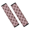 Brown Polka Dot Seat Belt Cover-grizzshop