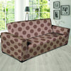 Brown Polka Dot Sofa Cover-grizzshop